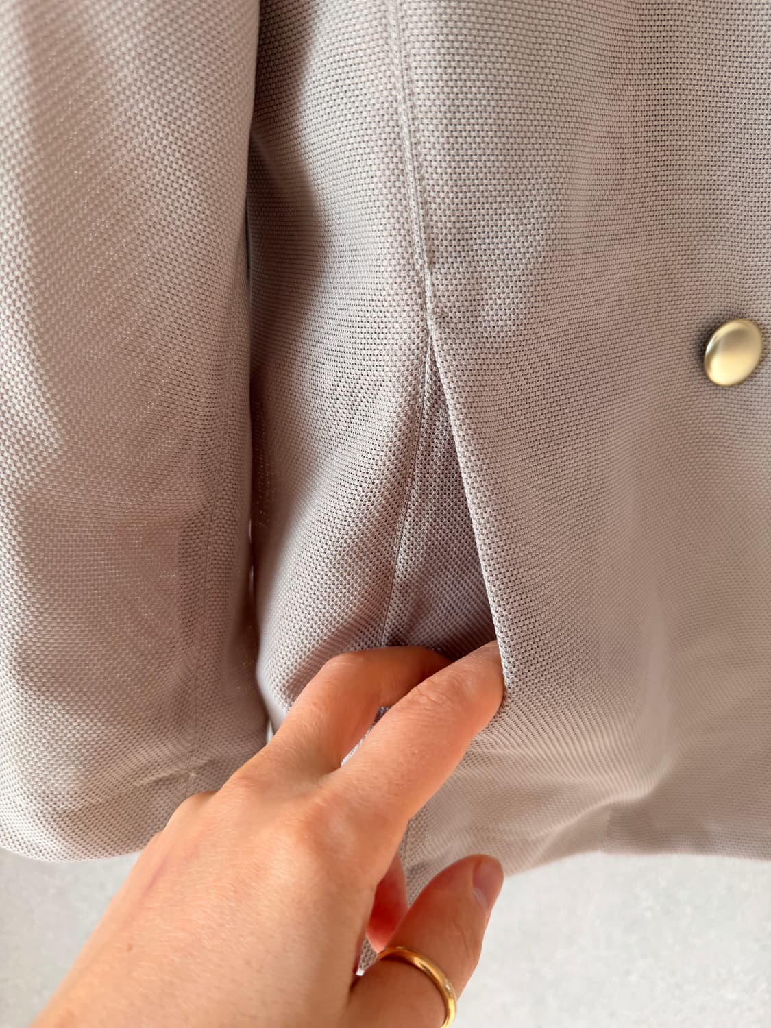 시스루 베이지 가디건 자켓 상품이미지4