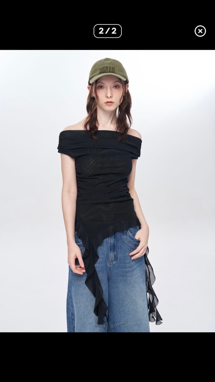 테스트메커니즘 오프숄더탑 상품이미지2