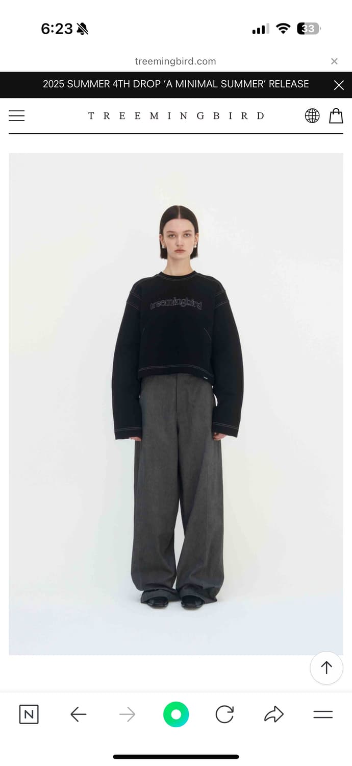 트리밍버드 Right Angle Pants [ Charcoal ] 상품이미지2