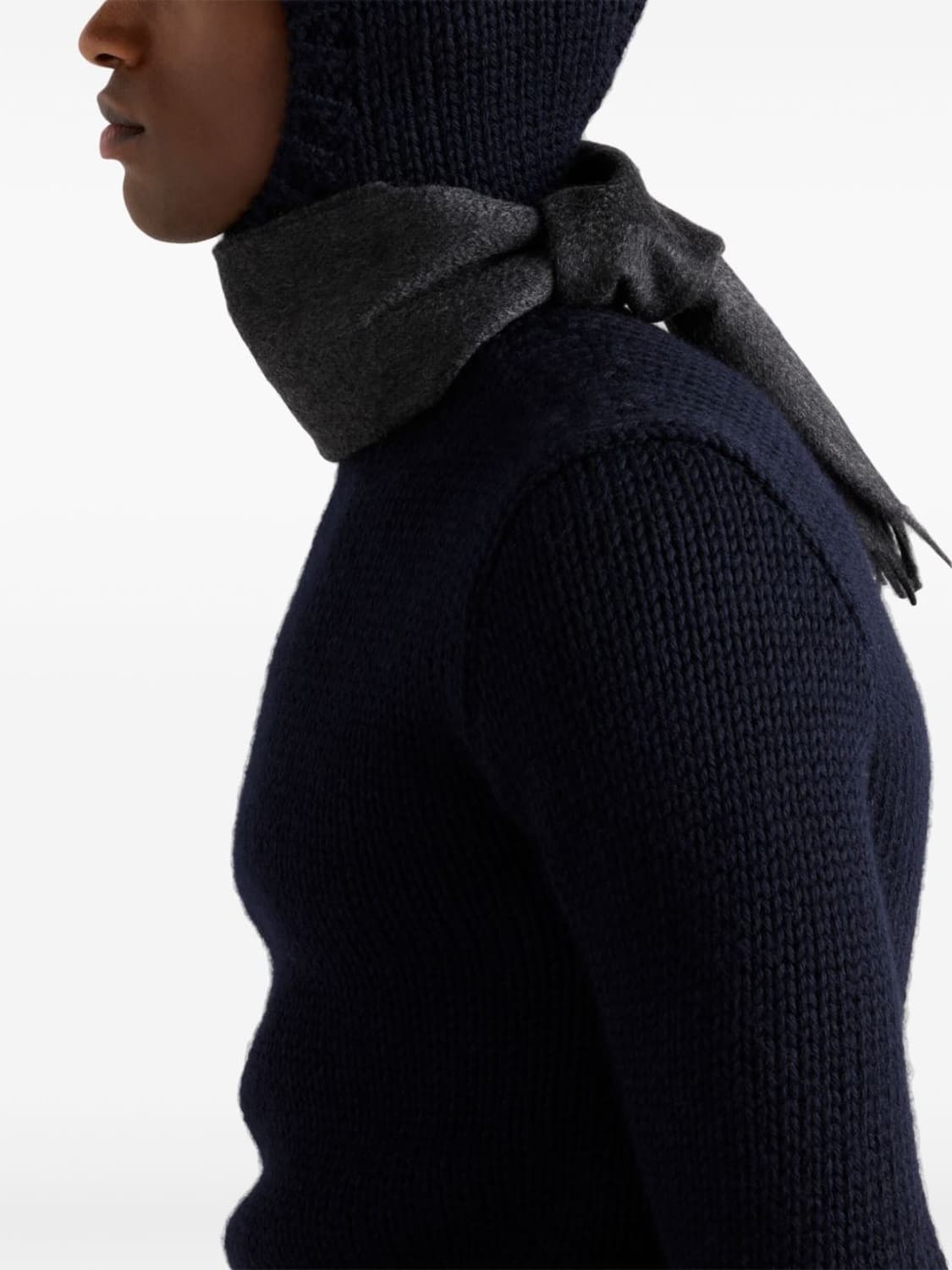 PRADA 24AW 런웨이 니트 후드 [54] 상품이미지3