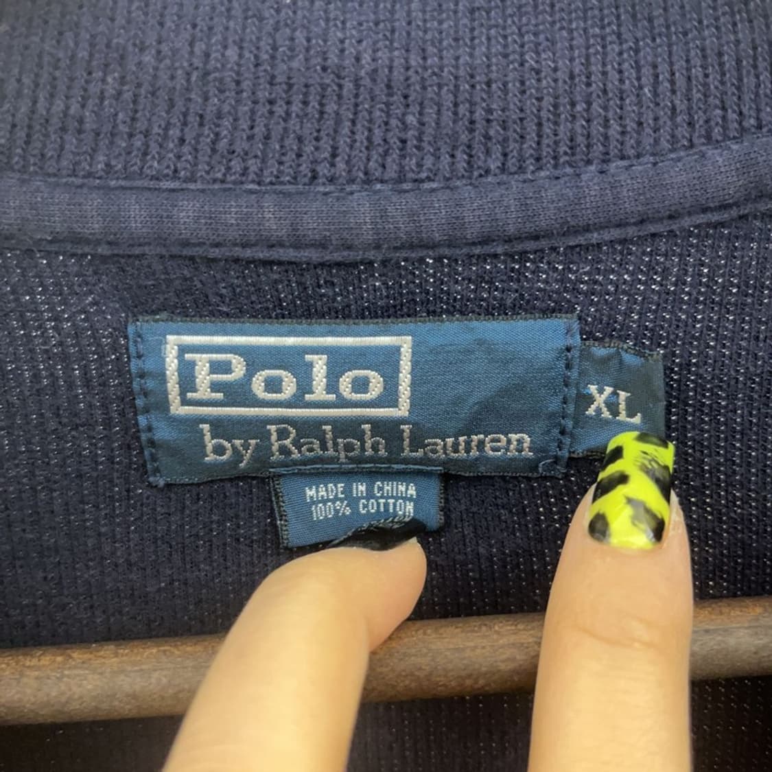 폴로 랄프로렌 모던 베이직 오버핏 반집업 니트 XL C07380 상품이미지5