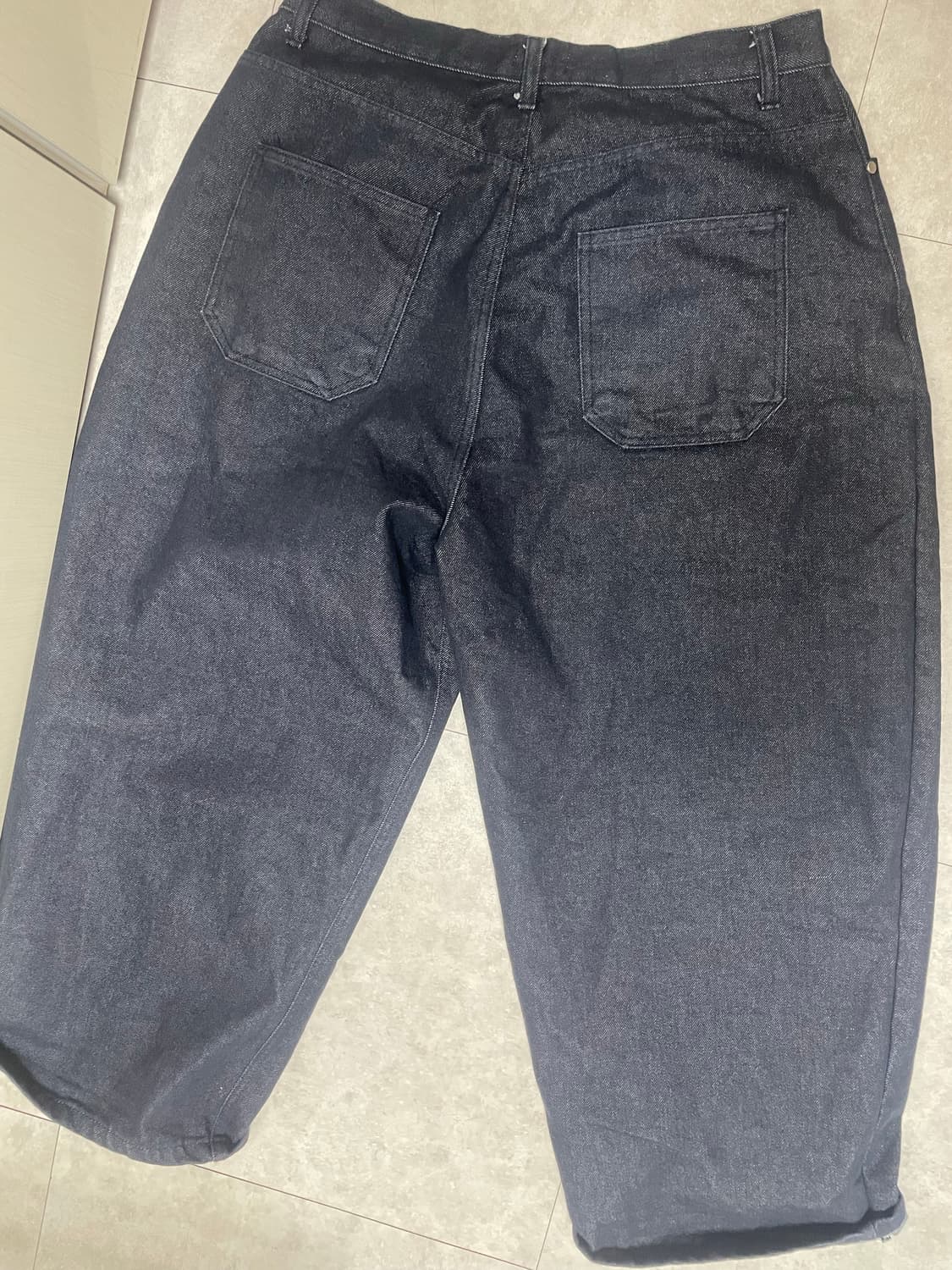 헌도피 와이드 논페이드 데님팬츠 상품이미지3