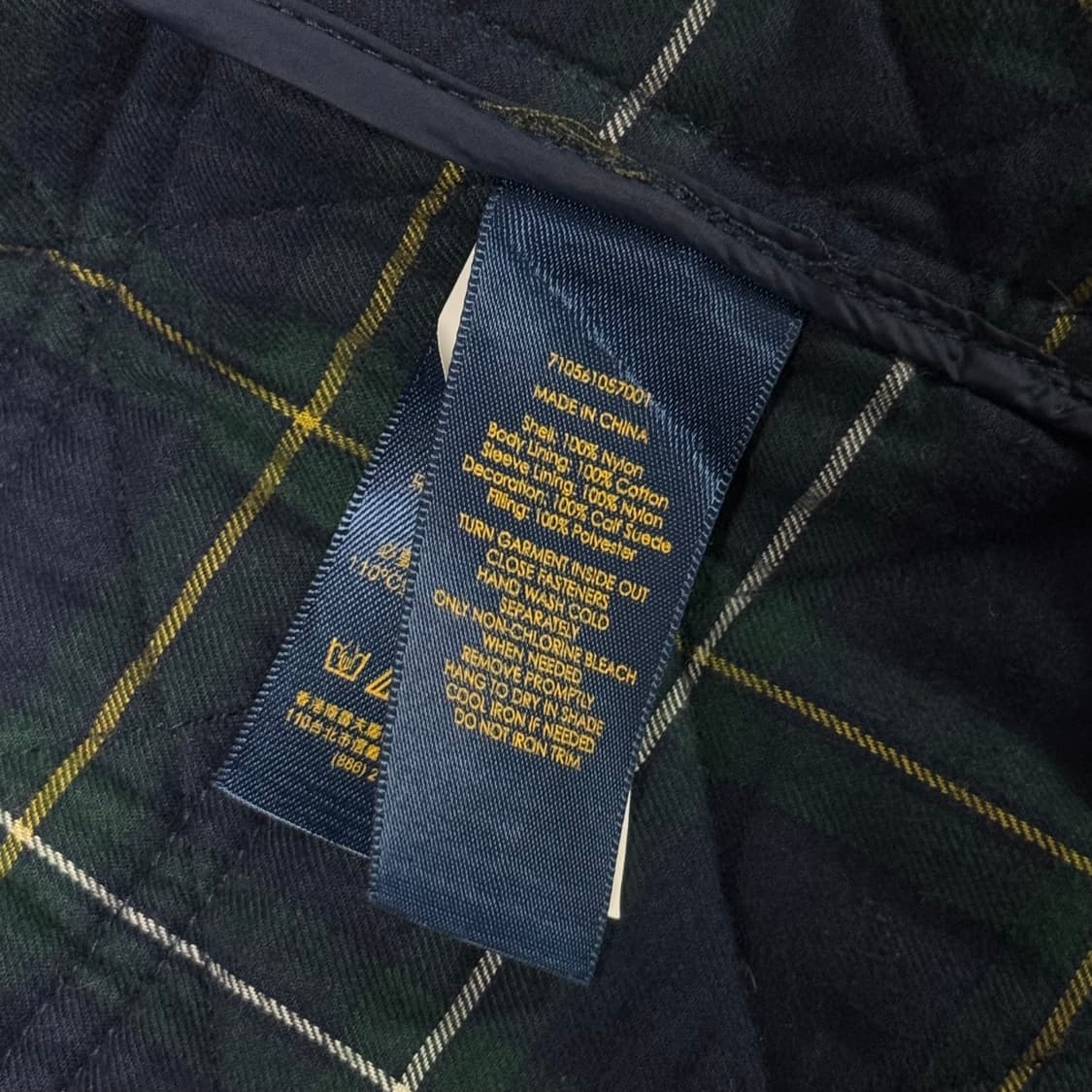 폴로랄프로렌 네이비 퀄팅 자켓 XS 상품이미지5