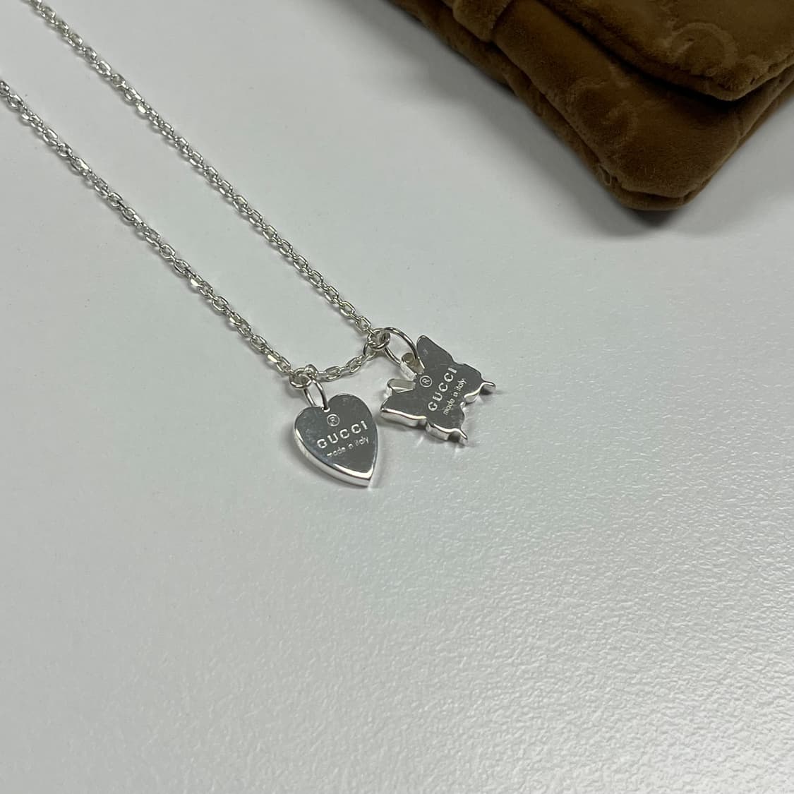 구찌 하트 나비 목걸이 상품이미지9