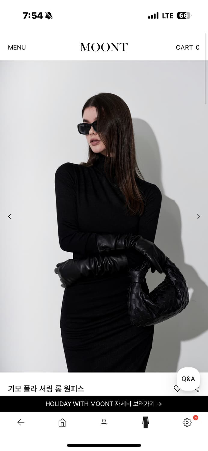 문트 기모 폴라 셔링 롱 원피스 상품이미지3