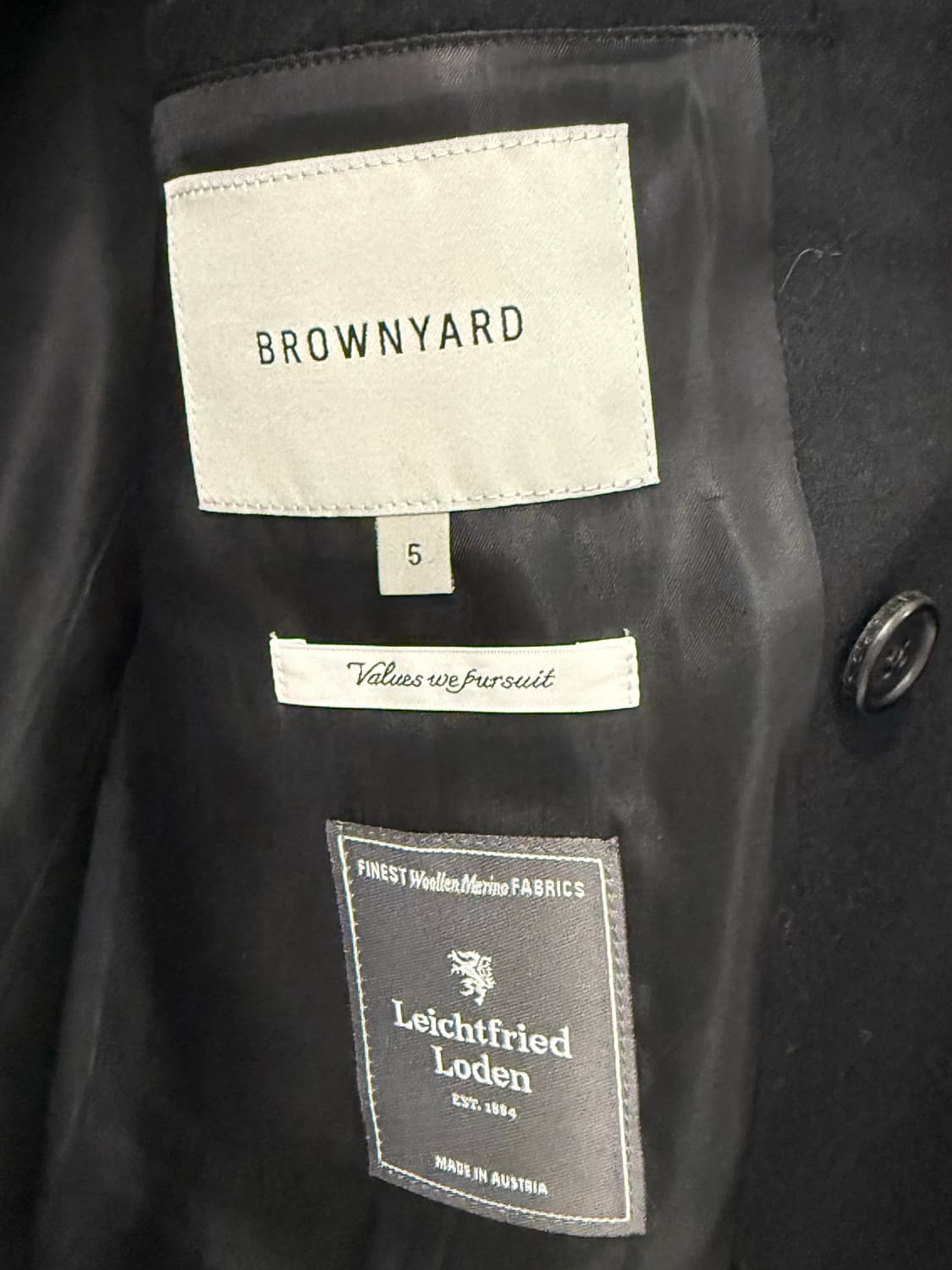 브라운야드 퓨어 울 더블 브레스티드 자켓/퓨어 울 투턱 팬츠 셋업 상품이미지8