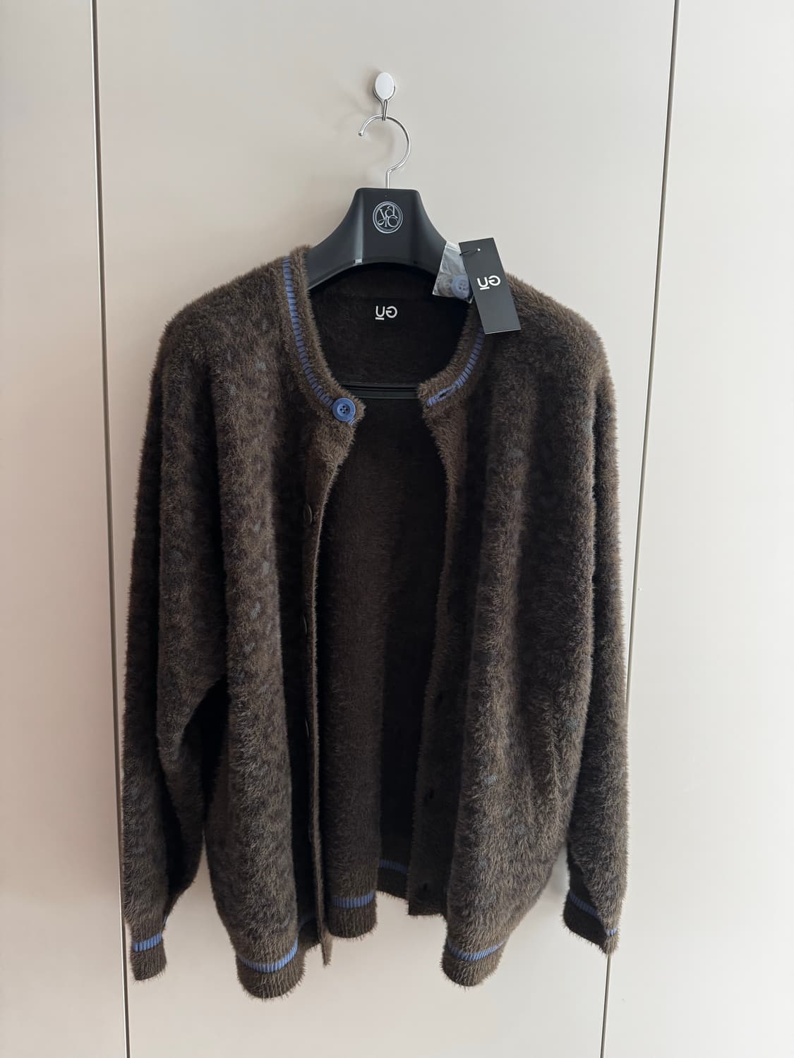 GU x 언더커버 샤기 크루넥 가디건 L사이즈 상품이미지4