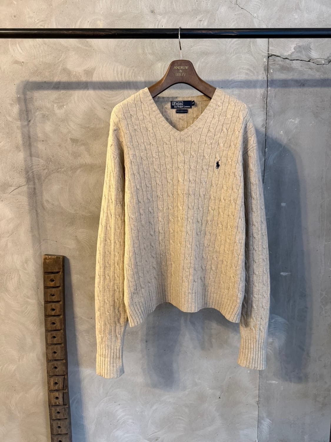 폴로 랄프로렌 램스울 케이블 니트 100 상품이미지1