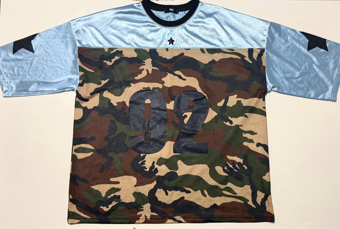 KIME CAMO FOOTBALL T-SHIRTS (BLUE) 상품이미지1