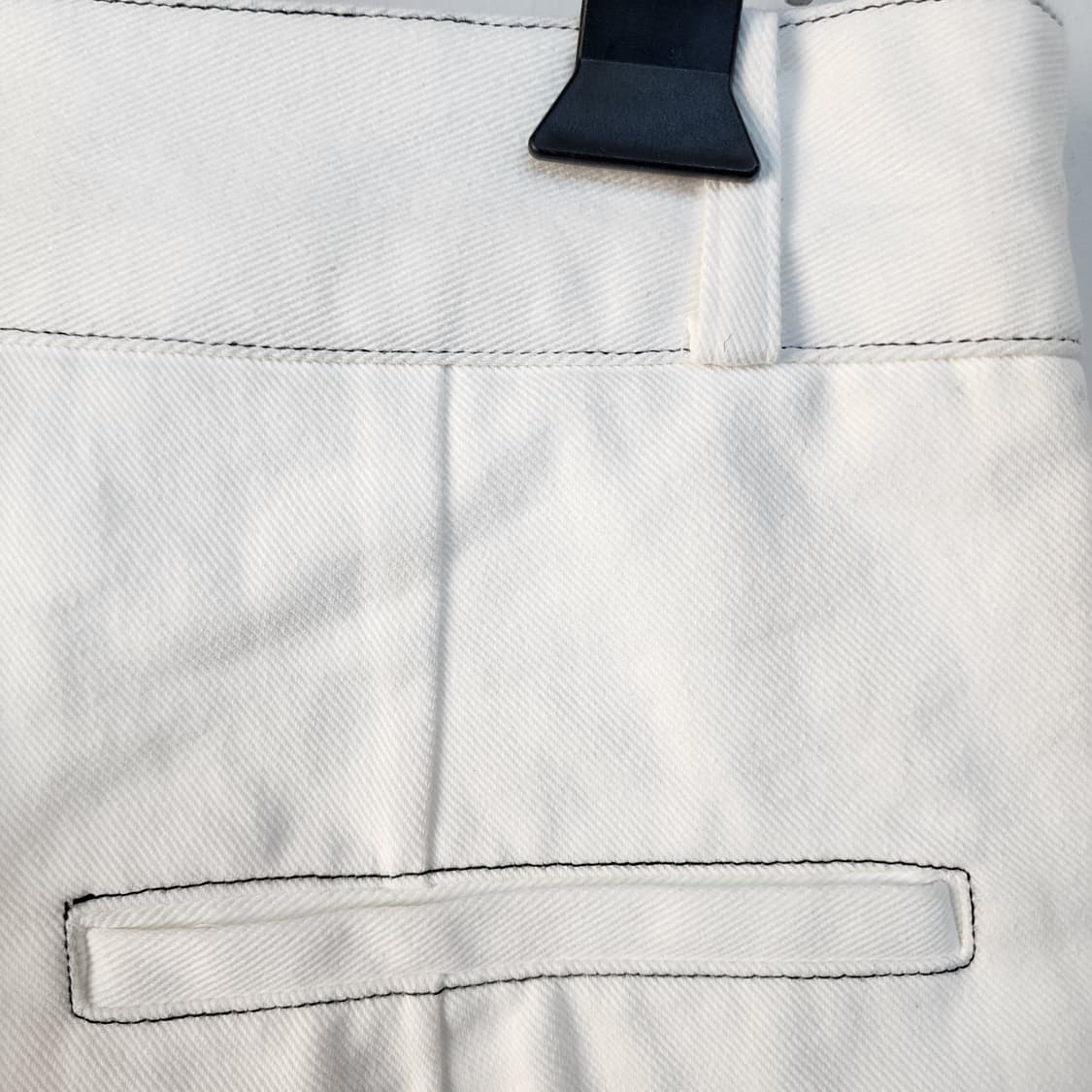 POST MODERN 화이트 스티치 데님 팬츠 상품이미지4