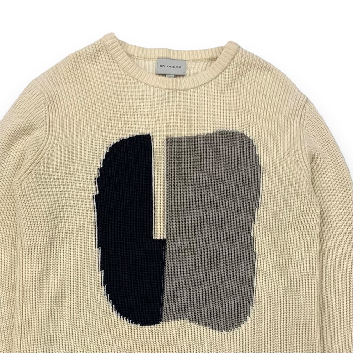 솔리드옴므 그래픽 니트 상품이미지3