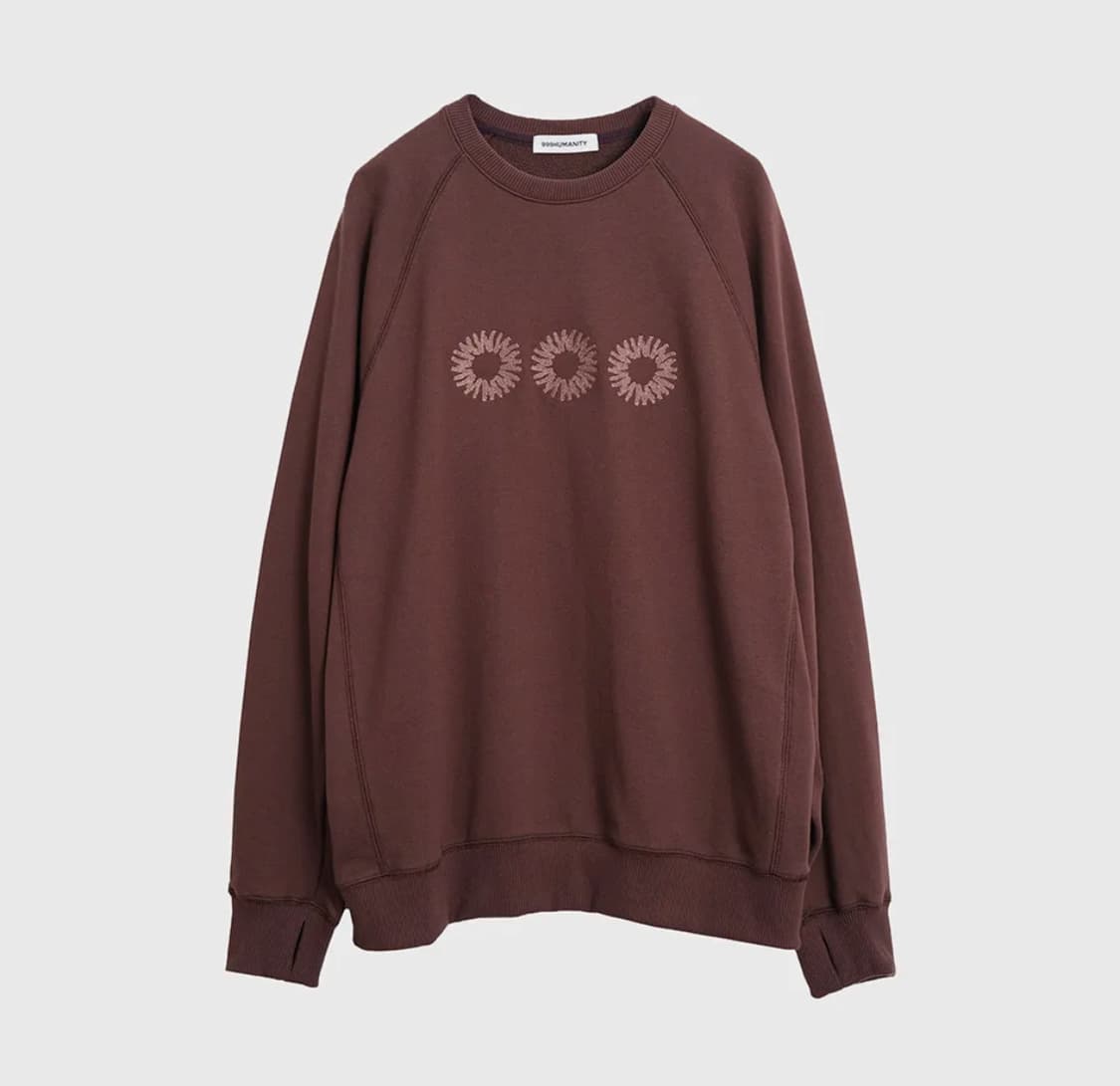 999휴머니티 evd 스웻 맨투맨 브라운 구합니다 상품이미지1