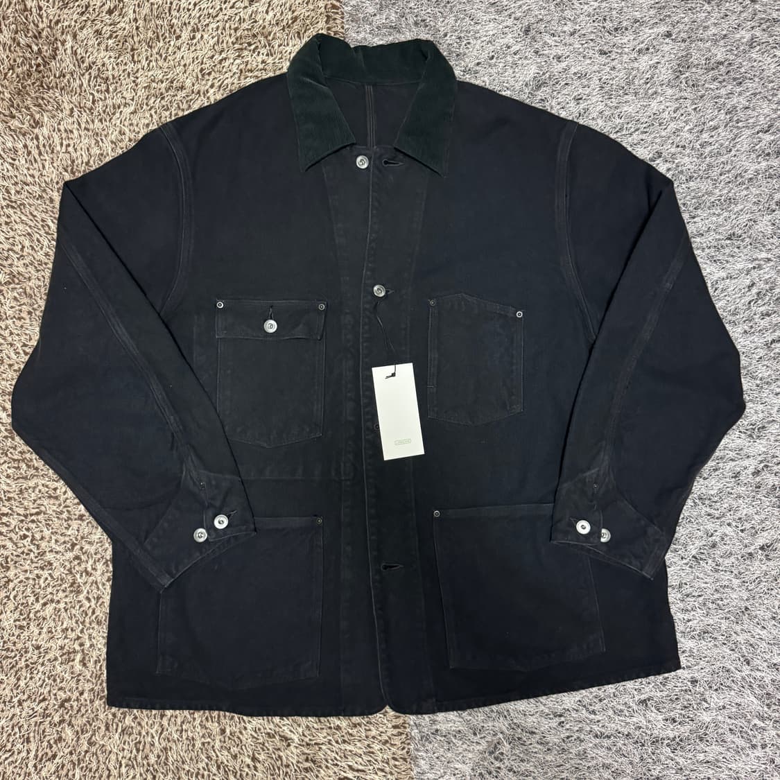 아프레쎄 A.PRESSE VINTAGE SILK HEMP COVERALL 상품이미지1