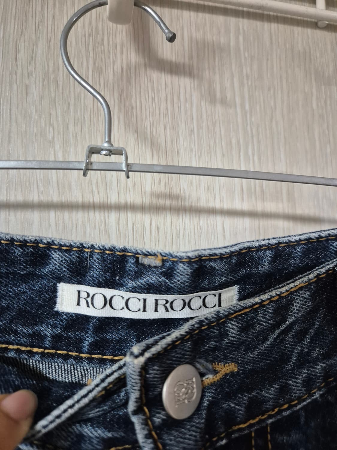 로씨로씨x 그래피커스 크로셰 패치 데님 팬츠 L 상품이미지6