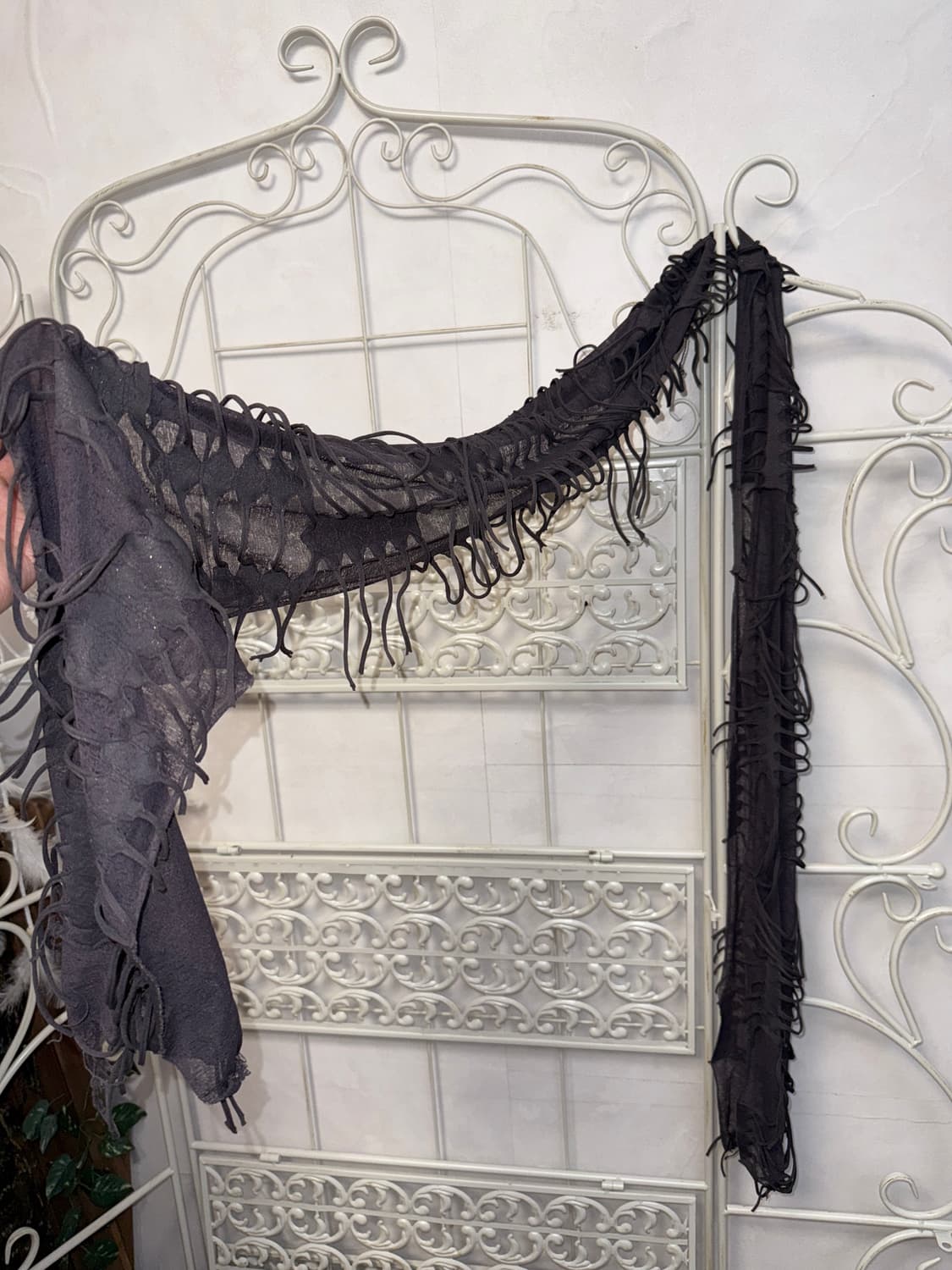 Charcoal glitter oriental grunge scarf 상품이미지1