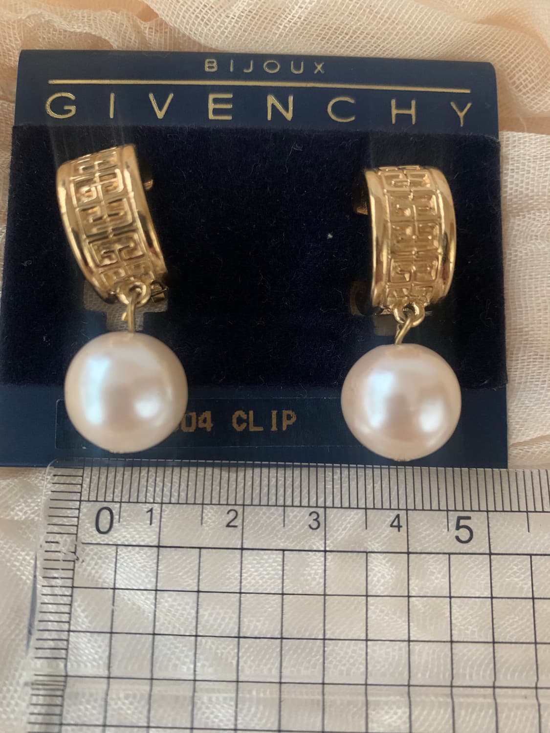 80s 지방시 4G모티브 클립형 귀걸이 상품이미지3