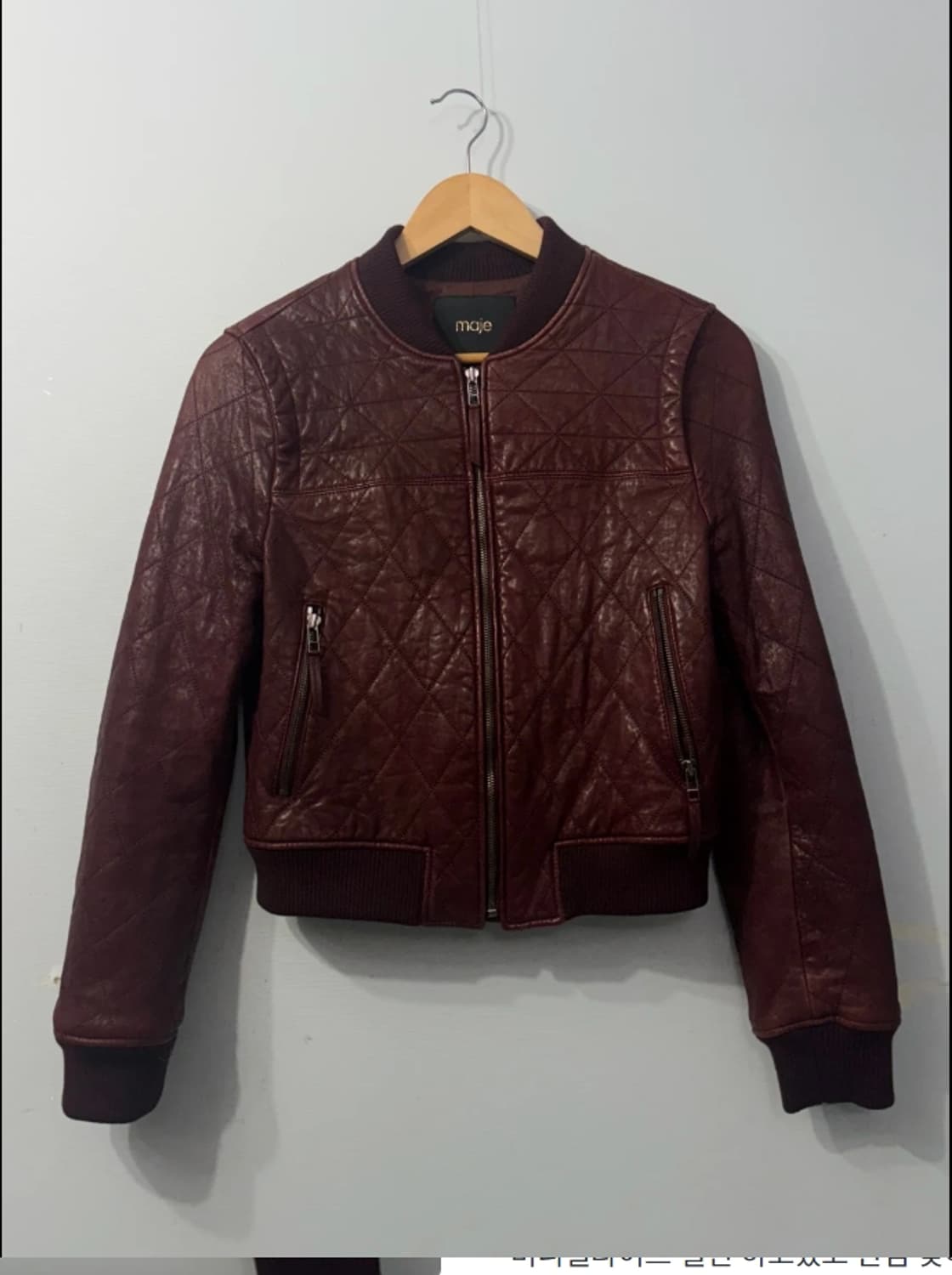 마쥬 여성 퀼팅 양가죽 봄버 자켓 55 상품이미지2