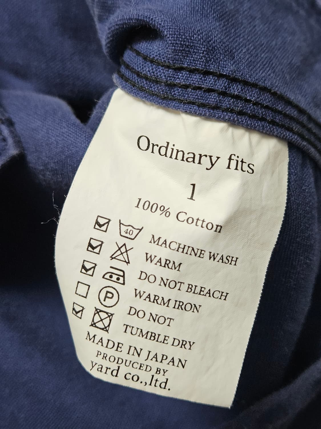 오디너리핏츠 Ordinary Fits 몰스킨 프렌치 워크 자켓 1 상품이미지7