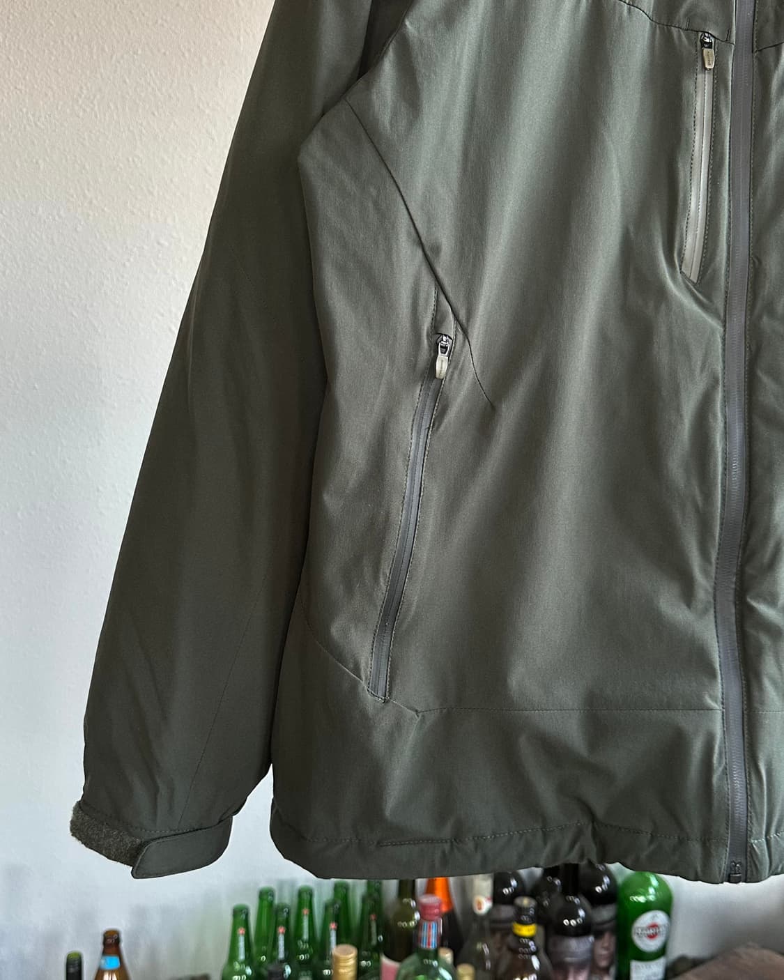 [L]몽벨 mont-bell 2레이어 카키 패딩 자켓 상품이미지4