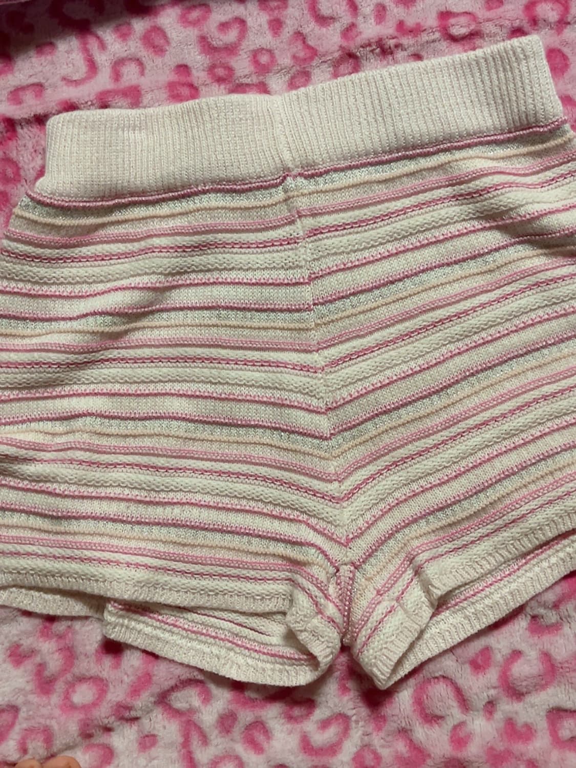 핑크 스트라이프 니트 후드집업 팬츠 set 상품이미지2