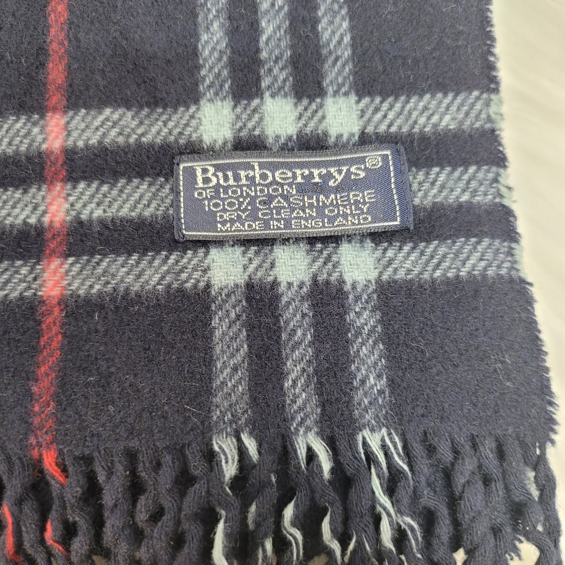 버버리 런던 100% 캐시미어 체크 머플러 목도리 남여공용 상품이미지6