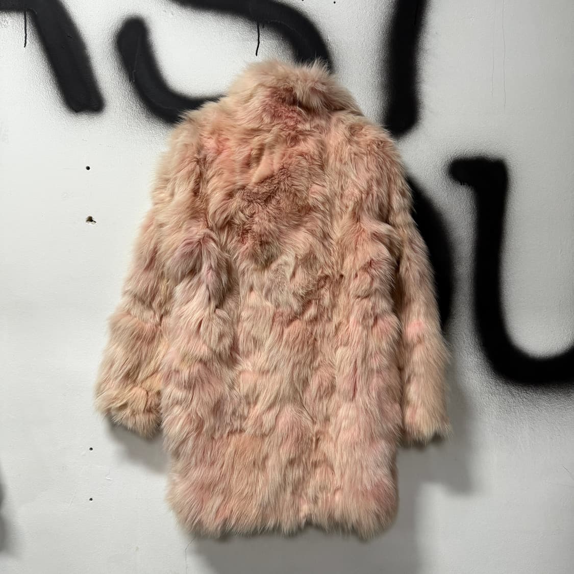 VTG 빈티지 100% 폭스 퍼 핑크 퍼 코트 상품이미지4