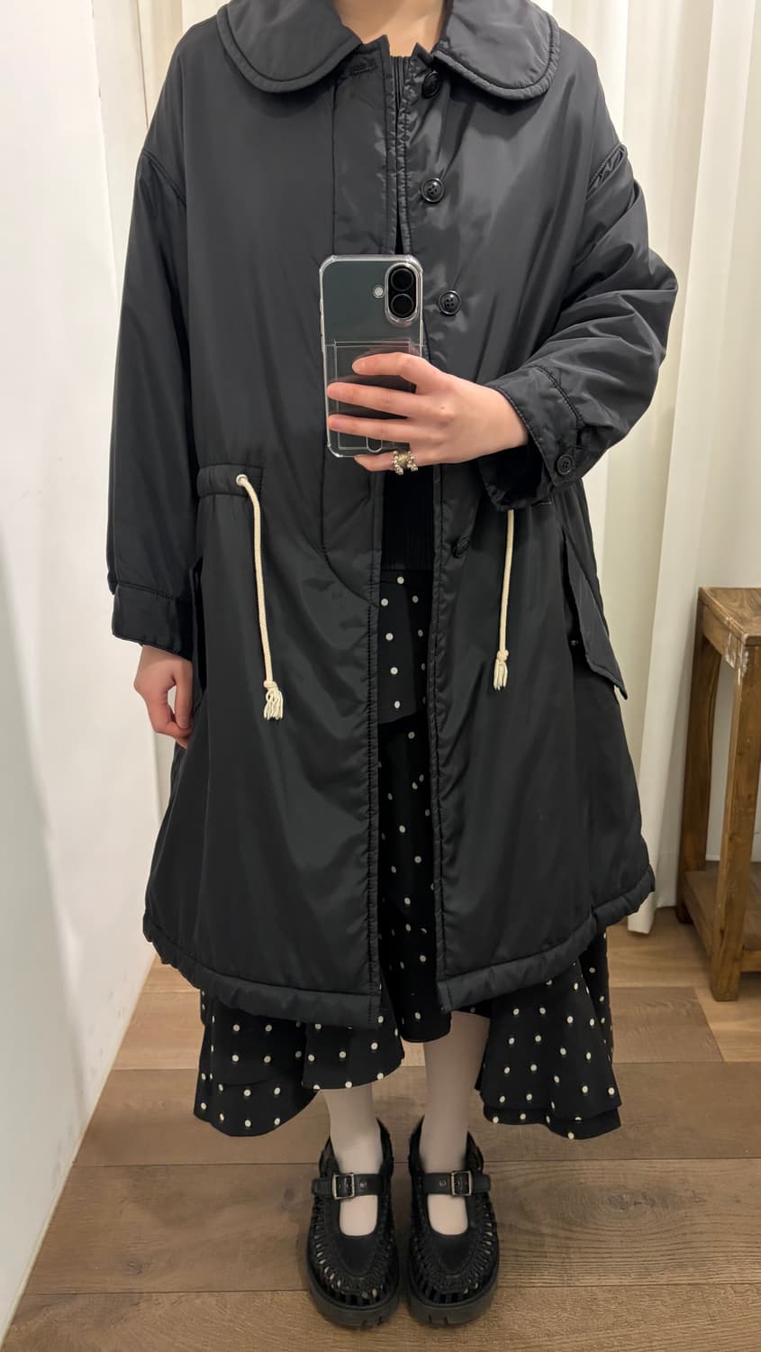 Big Round Collar Hidden Padding Coat 상품이미지4