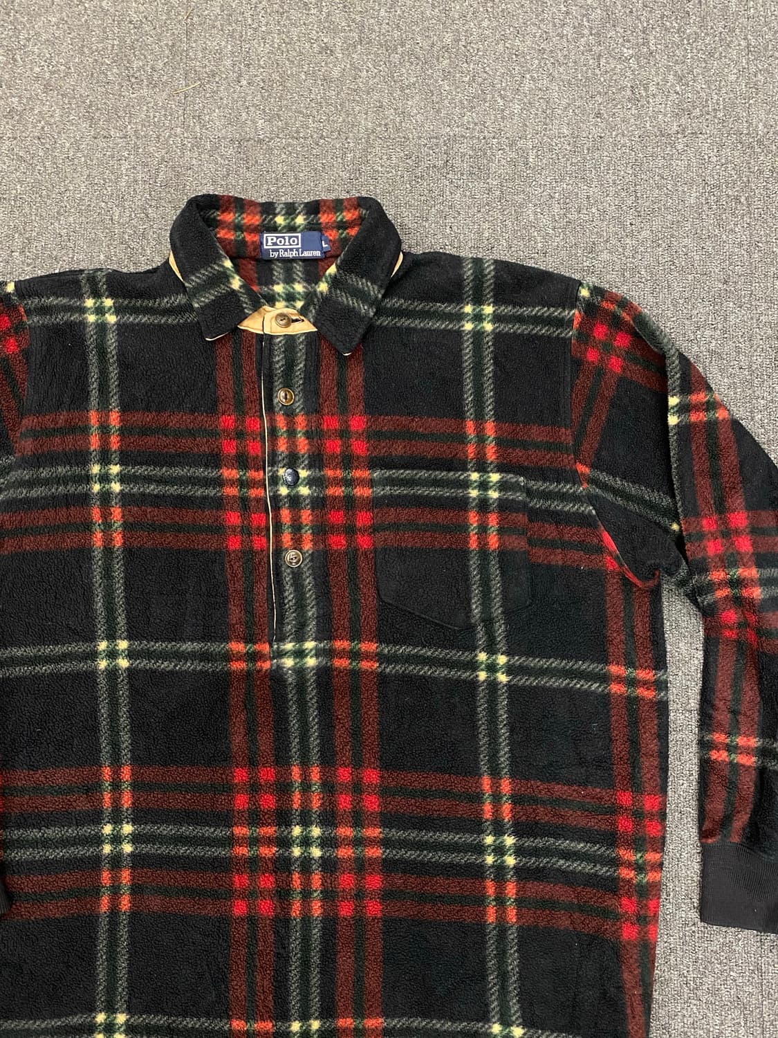 Polo 폴로 랄프로렌 체크 플리스 셔츠 상품이미지3