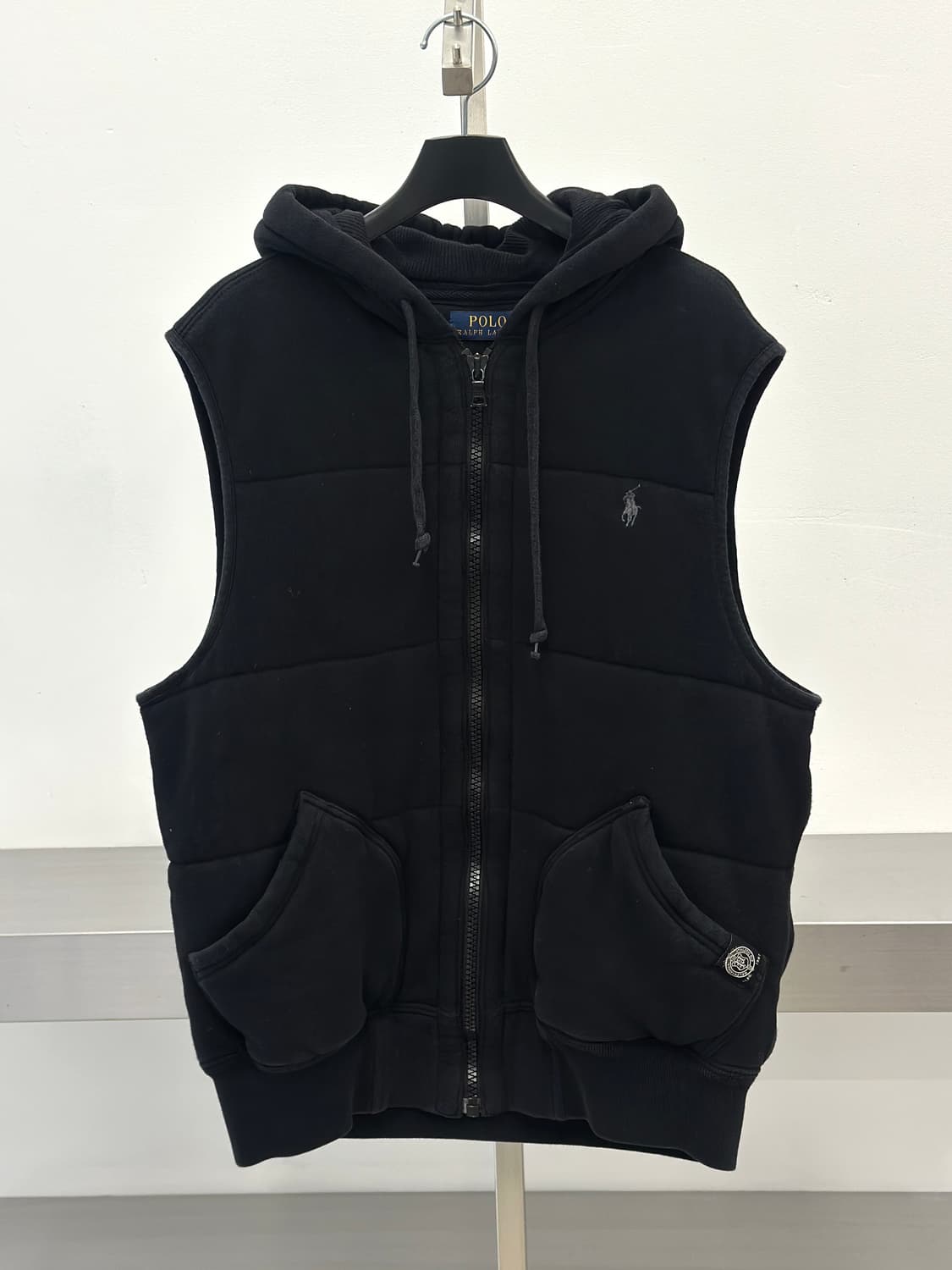 폴로 랄프로렌 블랙 코튼 패딩 베스트  상품이미지1