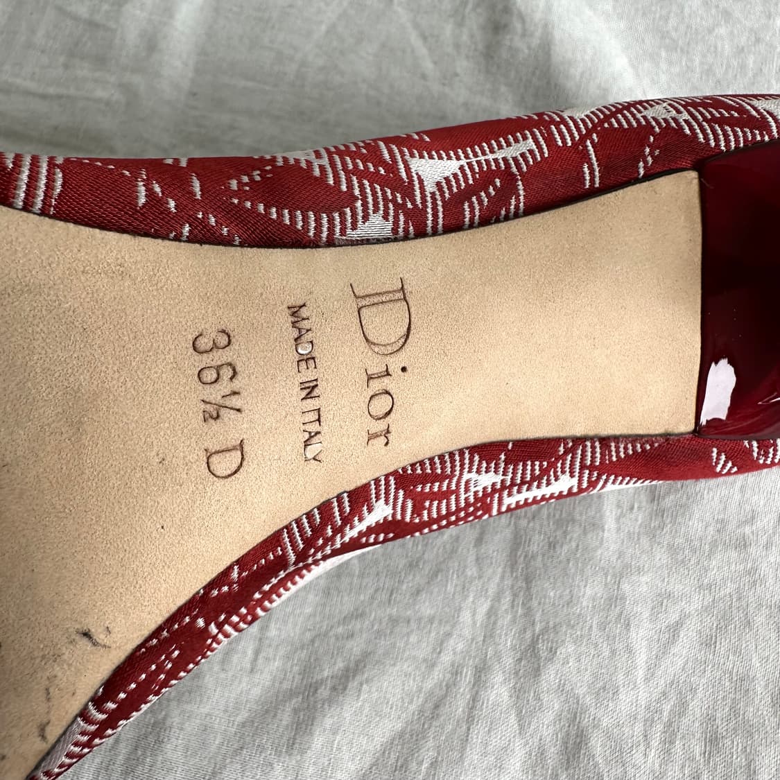 디올 dior songe 플로럴 캔버스 펌프스 상품이미지9