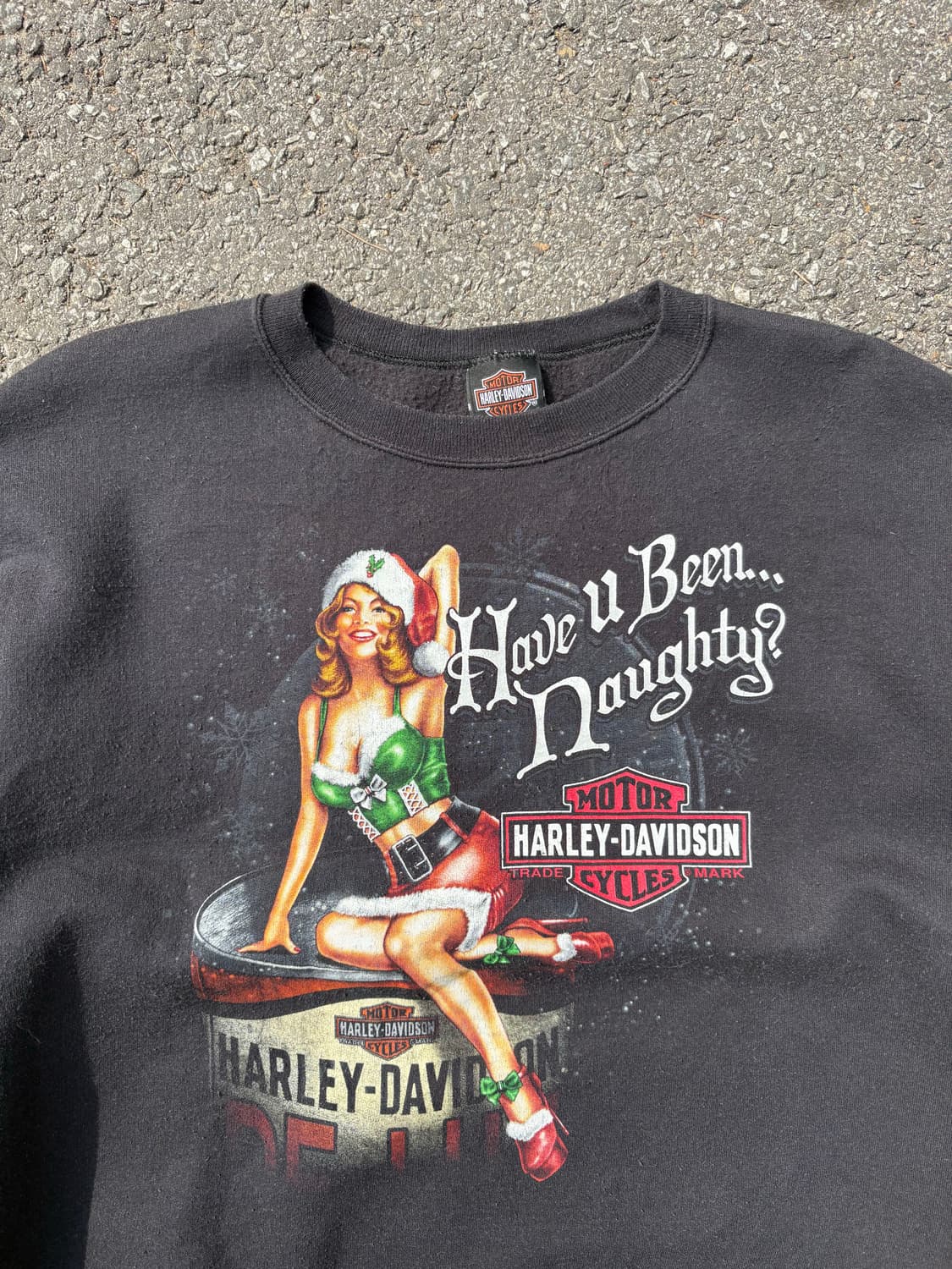 00s 할리데이비슨 핀업걸 맨투맨 B218 상품이미지2