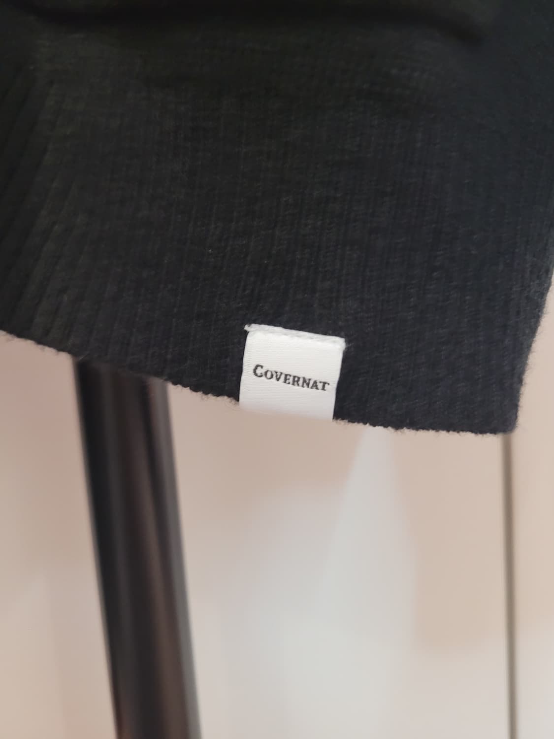 커버낫 울 캐시미어 블랙 브이넥 가디건 남녀공용 오버핏 S사이즈 상품이미지5