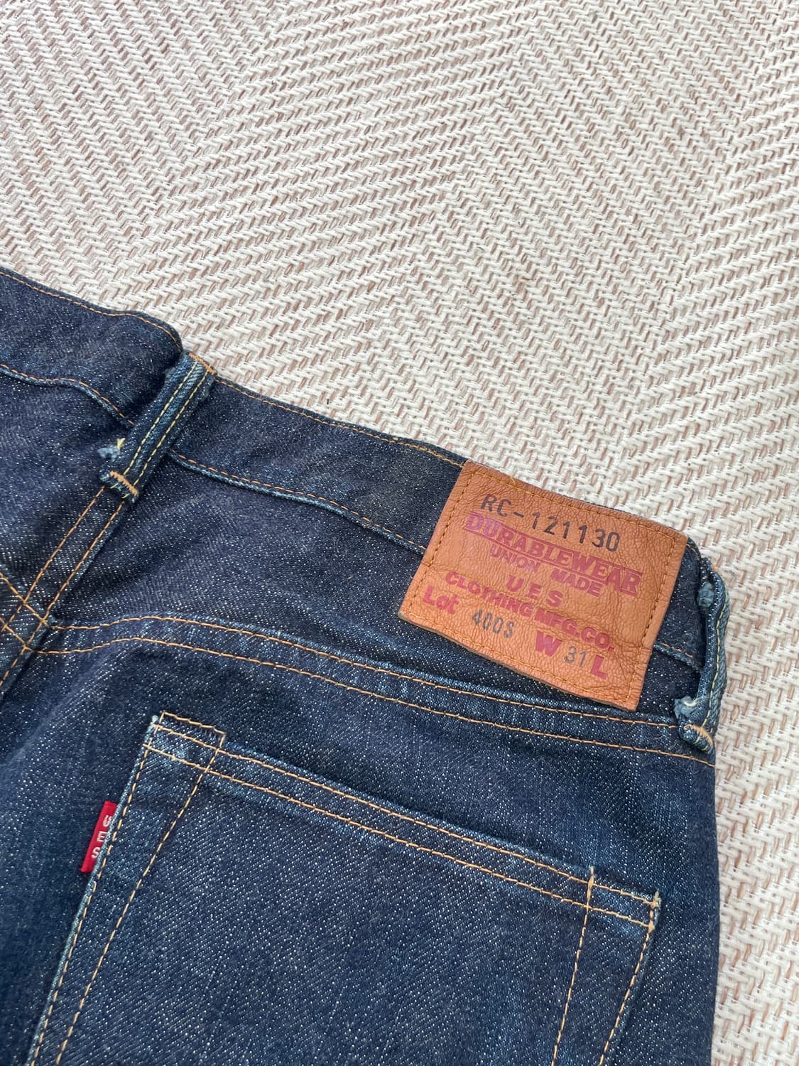 UES 셀비지 스트레이트 데님 팬츠 상품이미지8