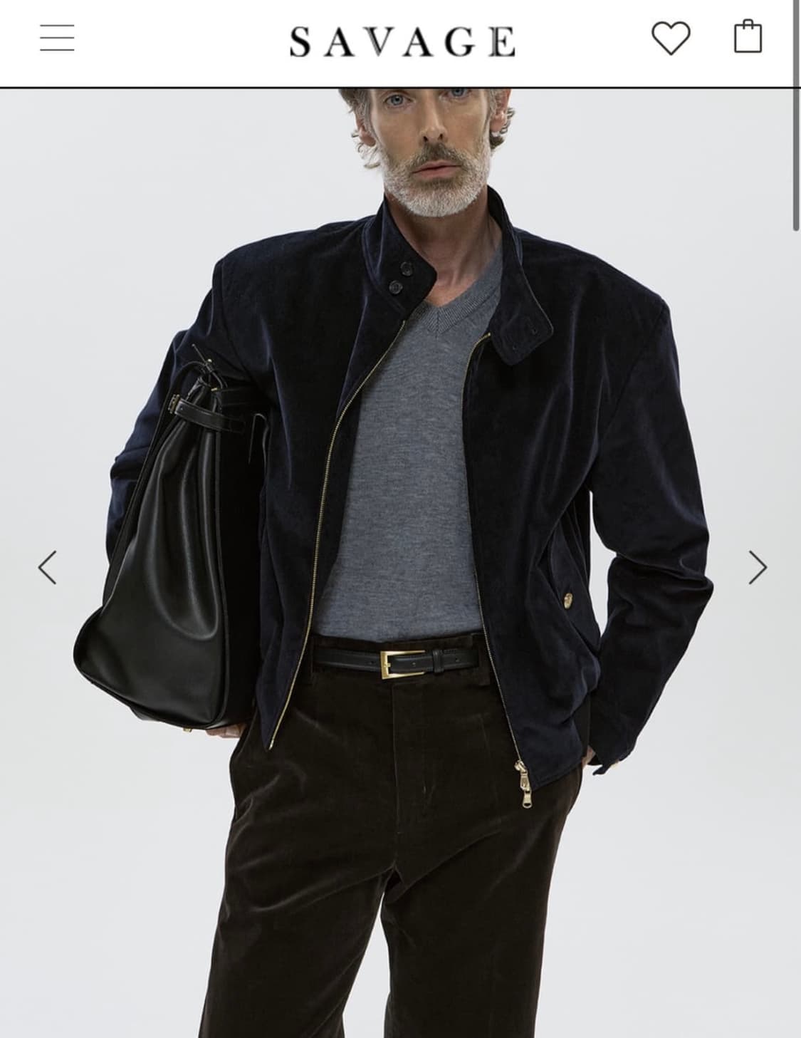 세비지 코듀로이 해링턴 자켓 (L) 상품이미지1