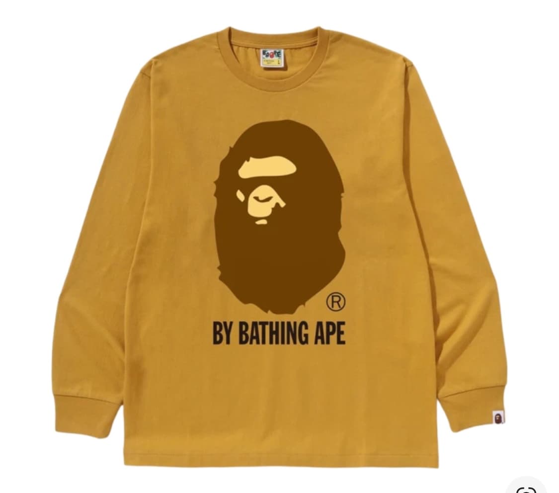 베이프 롱슬리브 옐로우 상품이미지1