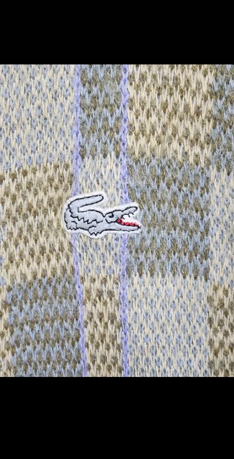 (XL) 라코스테 가디건 체크 라운드 포켓 캐주얼  상품이미지4