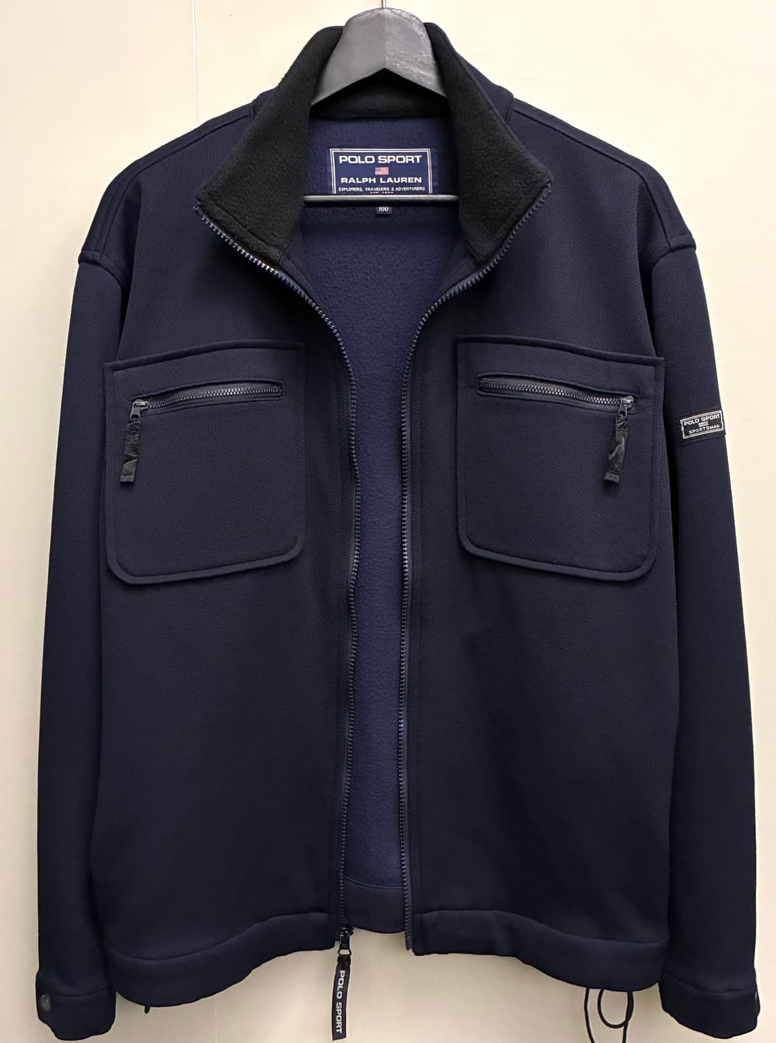 (L)90s POLO SPORT 폴로스포츠 4포켓 플리스 셔켓 자켓 상품이미지9