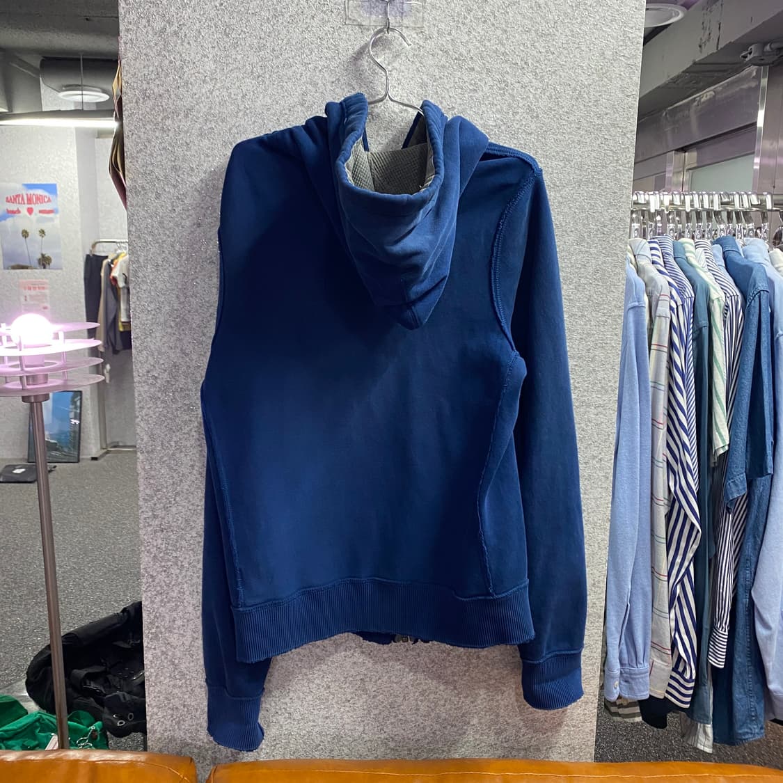 아베크롬비 아치로고 빈티지블루 후드집업 B4347 상품이미지5