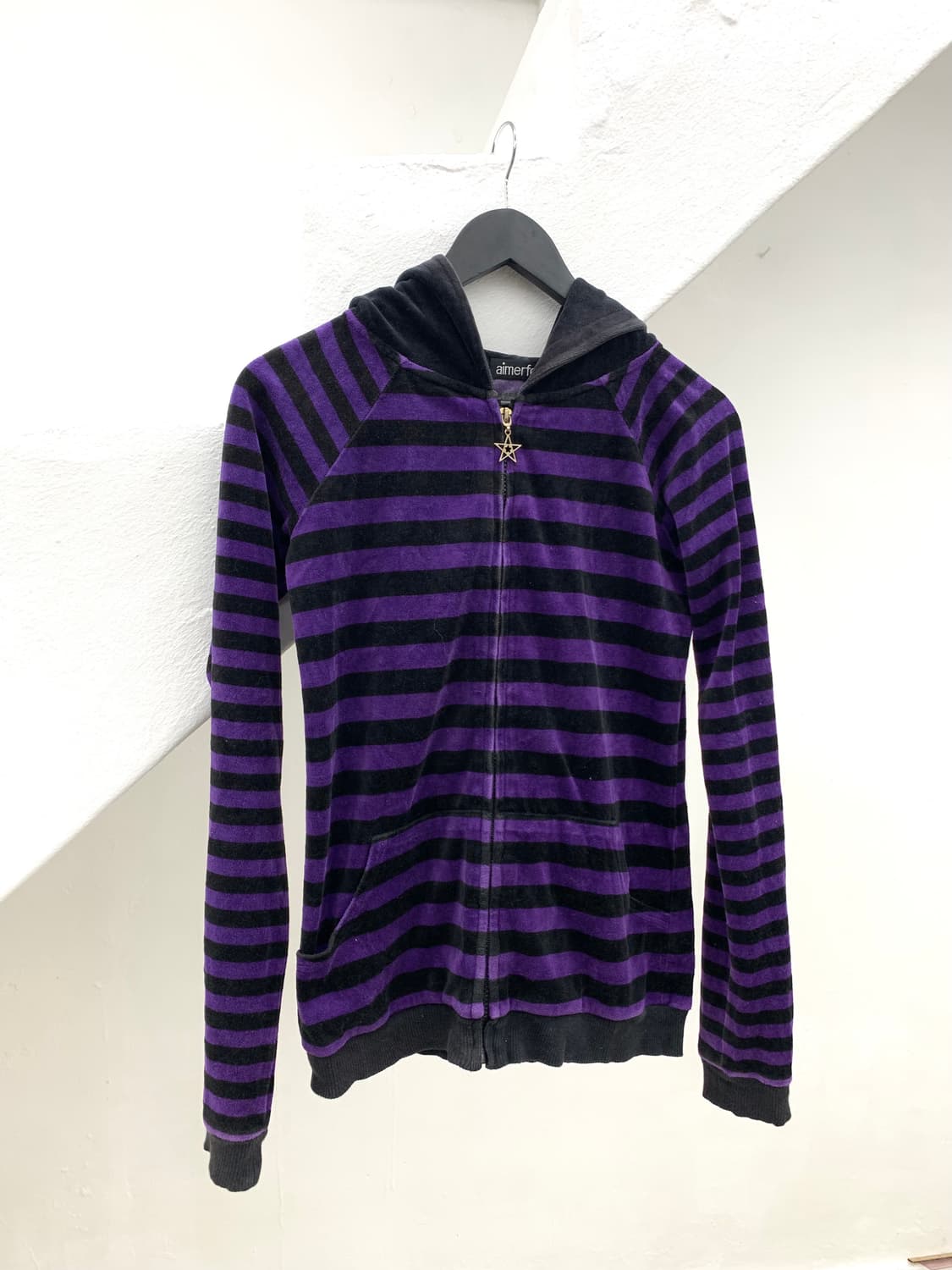 Purple stripe hoodie  상품이미지5