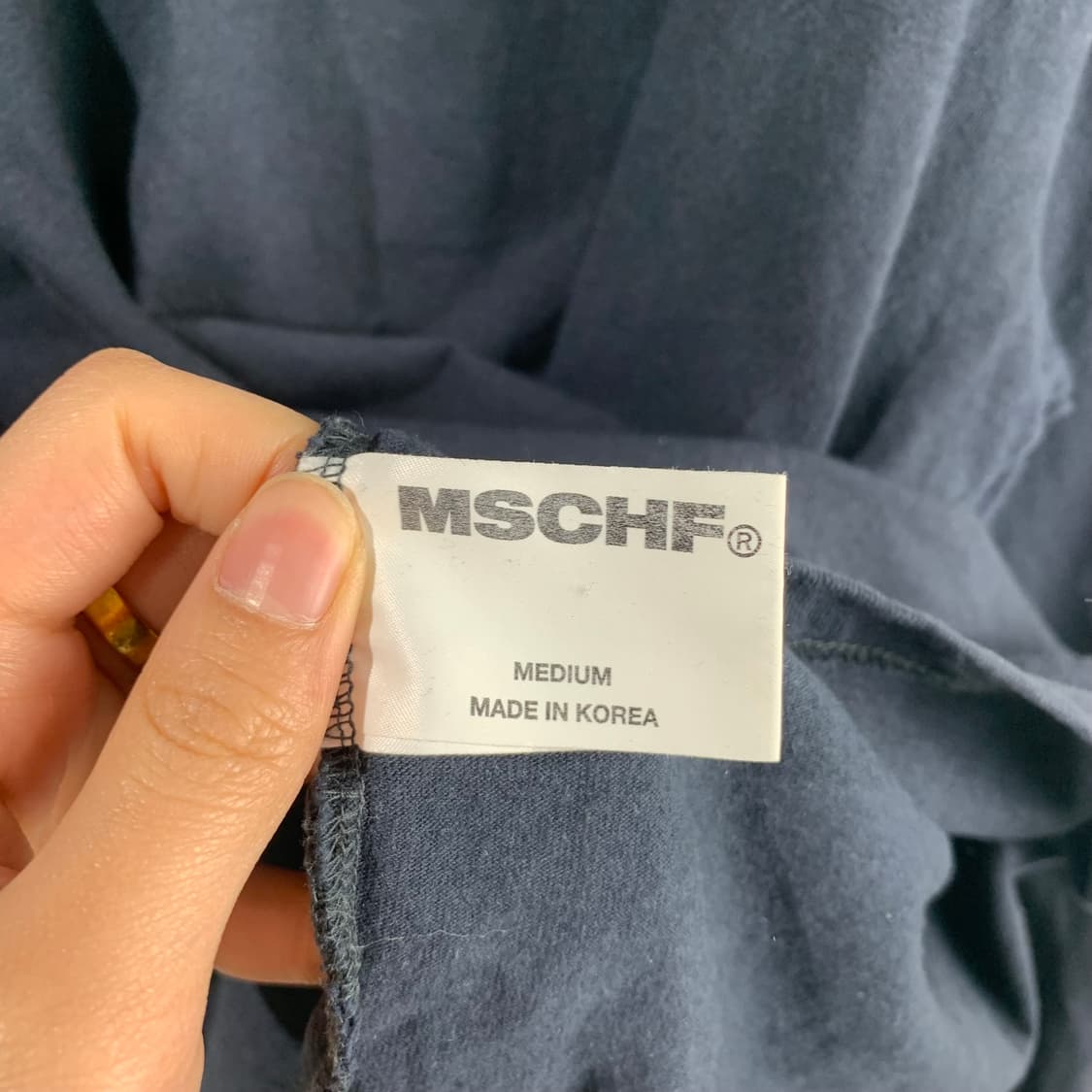 미스치프 팝콘 빅로고 네이비 롱슬리브 긴팔티 상품이미지7