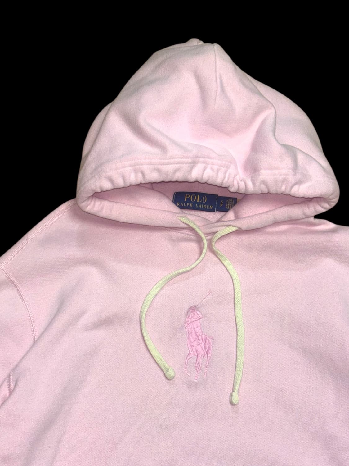 폴로 랄프로렌 딸기우유 색상 후드티 ( qr인증) 상품이미지5