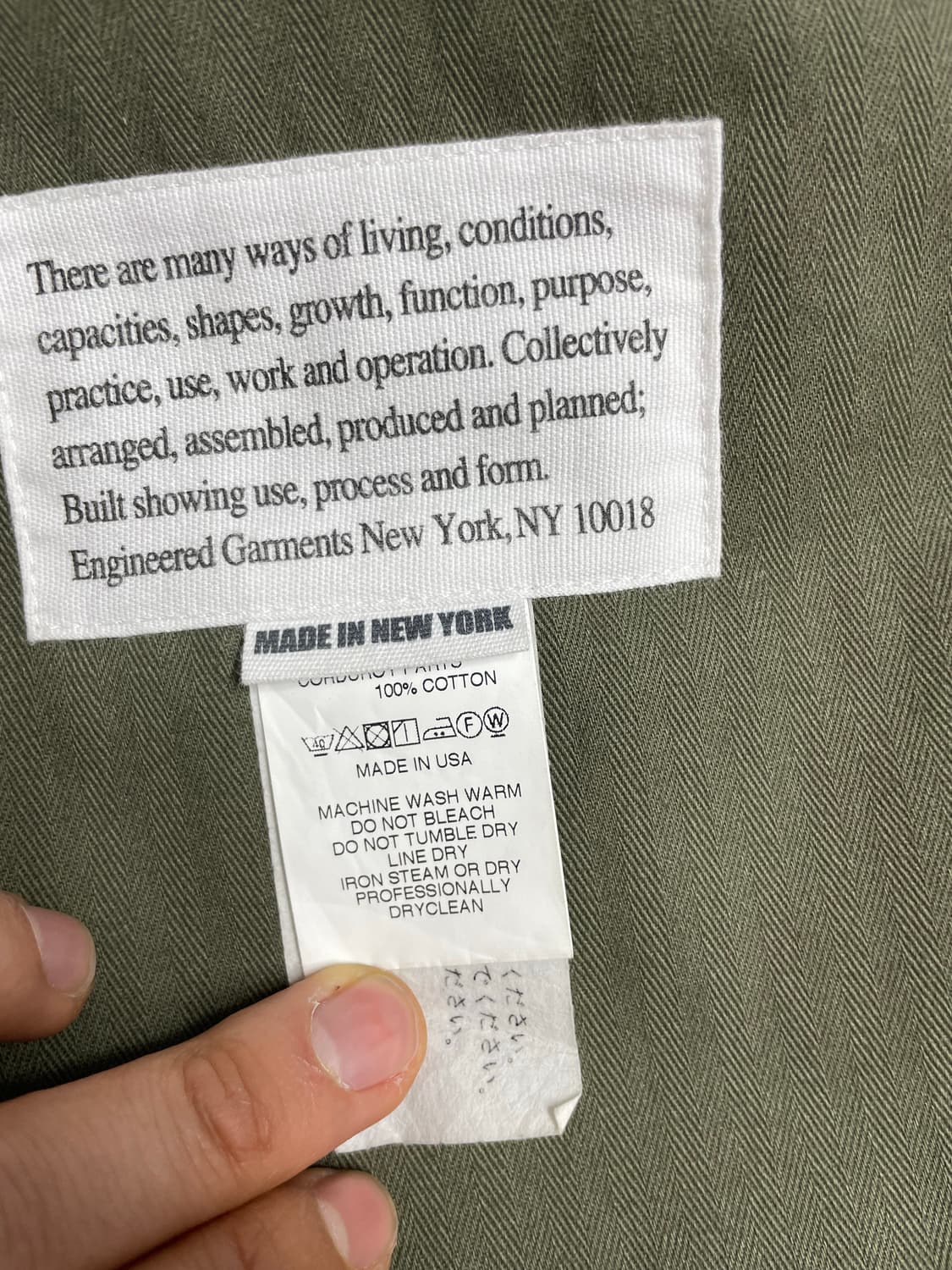 엔지니어드가먼츠(Engineered Garments) 롱로거 자켓 상품이미지6