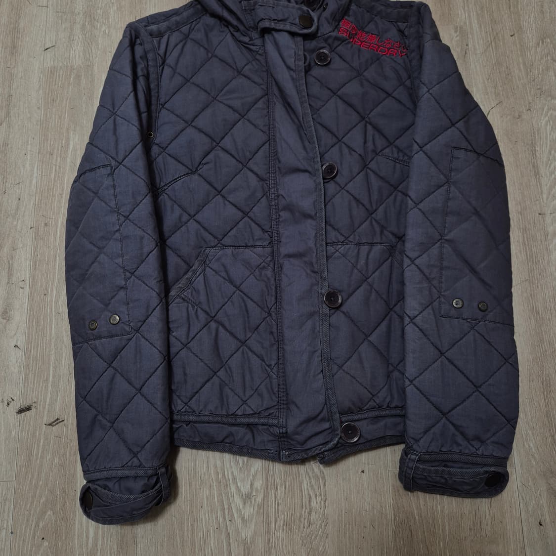 슈퍼드라이 재팬 여성 리미티드 후드 퀼팅자켓 M(95) 상품이미지3