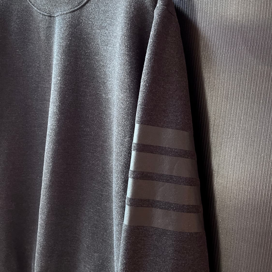  톰 브라운 기모 스웻 셔츠 4bar, 트리컬러 상품이미지4