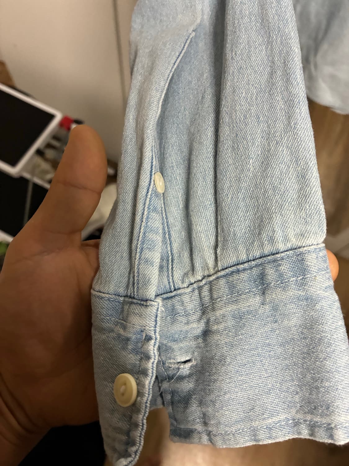 하늘색 셔츠 L/100 상품이미지4