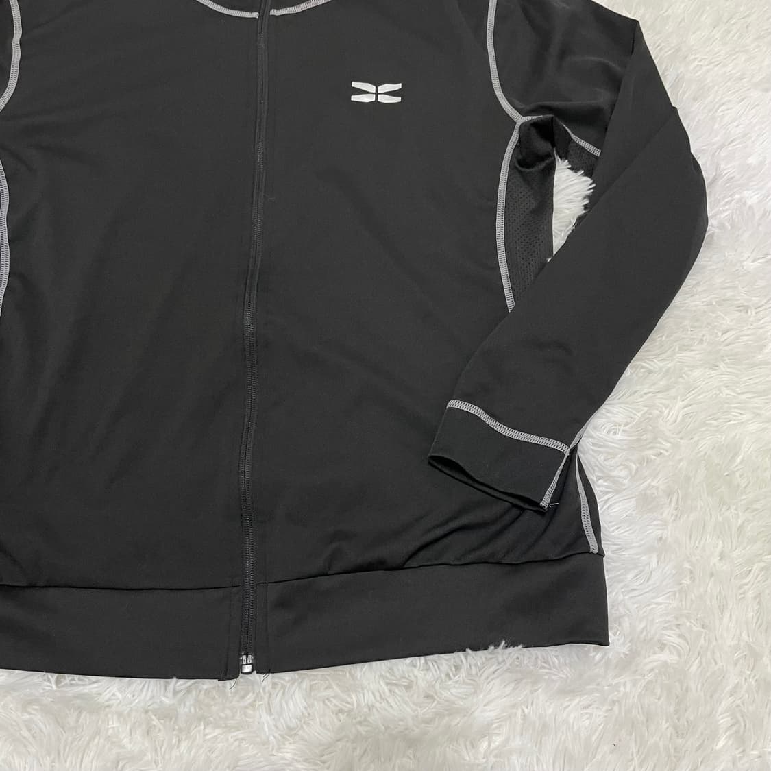 빈티지 러닝 블랙 기능 후드 집업 869 y2k 스트릿 모리 갸루 일본빈 상품이미지4