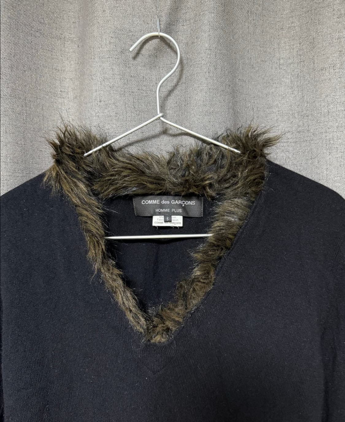 꼼데가르송 옴므 플러스 퍼 도킹 니트 탑 상품이미지3