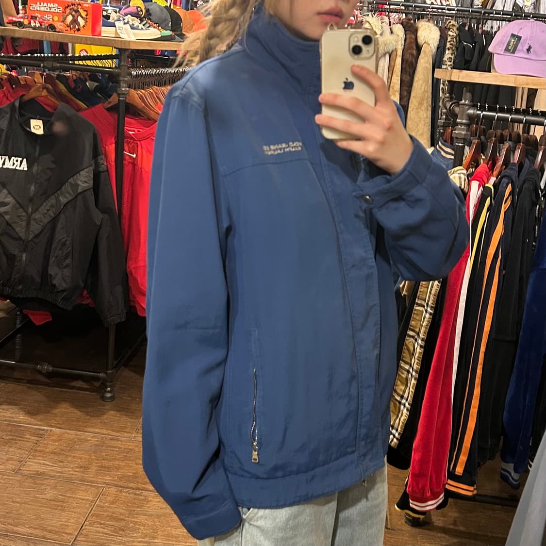  [HI] 폴로 진스 봄버 자켓 블루 상품이미지3