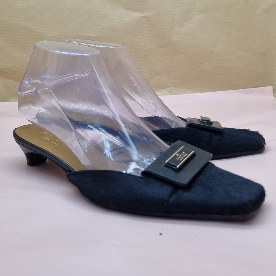 구찌 여성뮬 슬리퍼37 240 굽4 상품이미지1