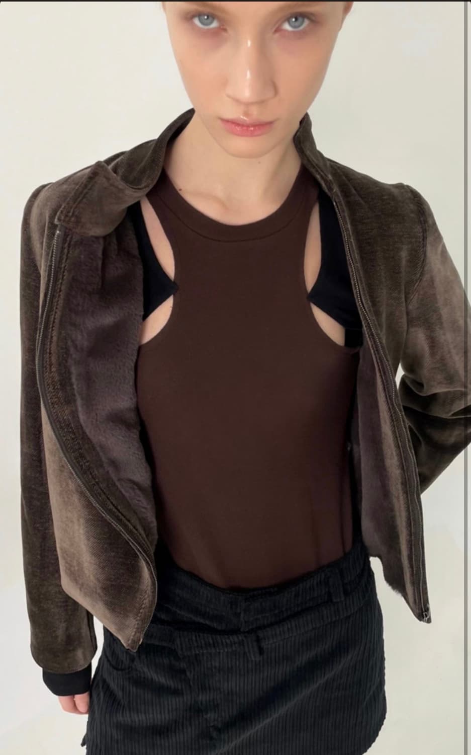 peinture페인츄얼shearing asymmetrical jacket 상품이미지2